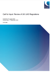 UK CAA Call For Input Review of UK UAS Regulations